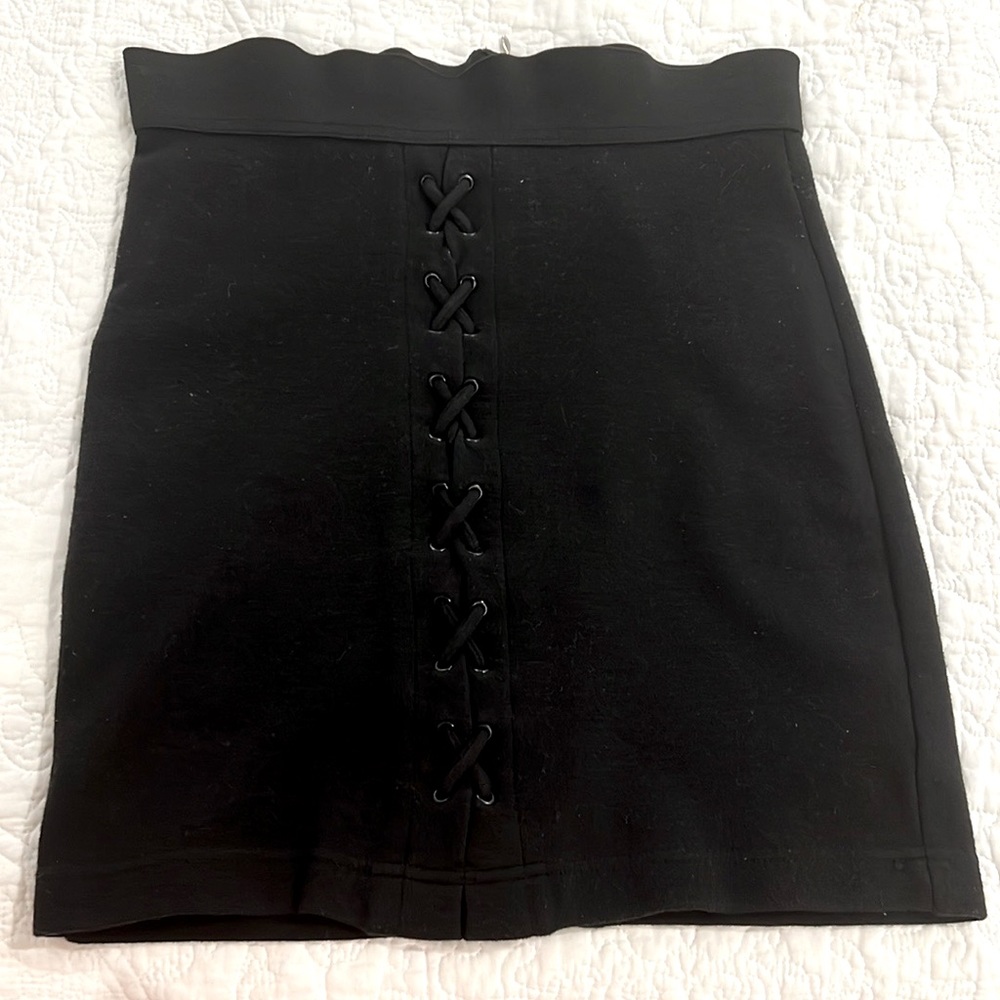 Black mini skirt size 6
